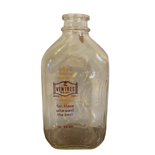 Ventres Dairy Half Gallon Milk Bottle Berlin Conn Ct – Unique