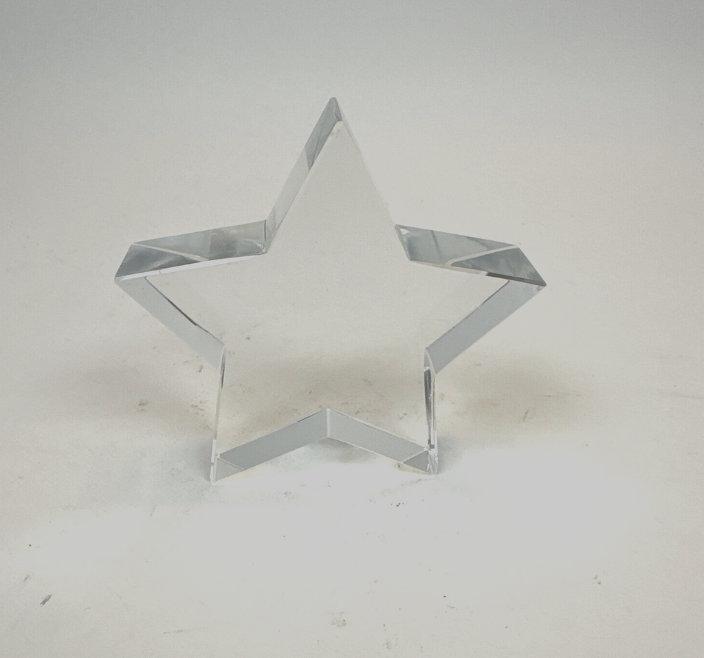 Tiffany shops & Co. crystal star plate