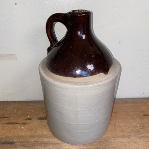 vintage small brown and white Stoneware crock jug – Unique Antiques of  Connecticut